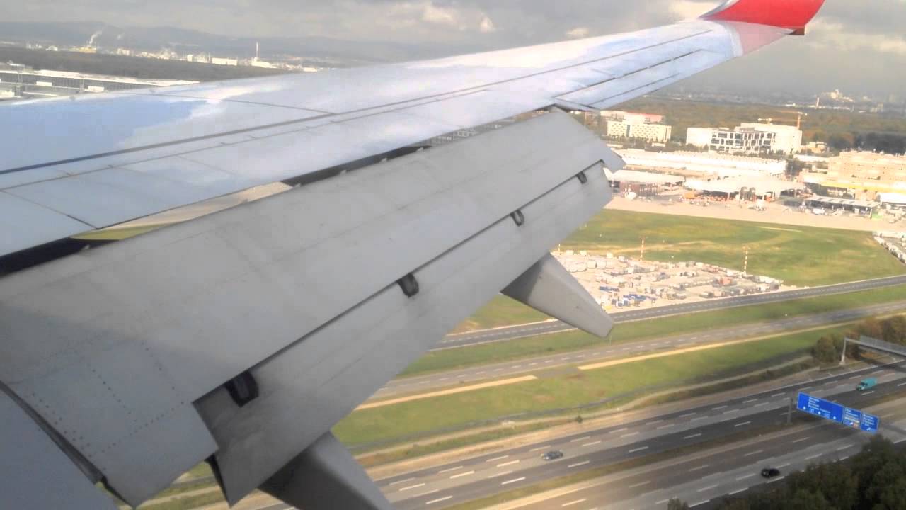 PrivatAir LH769 Pune(PNQ) to Frankfurt(FRA) with cool shadow on Earth while landing