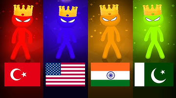 Stickman Party - Tournament Mode 1234 Player Random | Gameplay Walkthrough Part 102 MiniGames Update