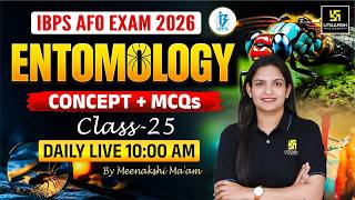 Entomology PYQs & MCQs | IBPS AFO 2026 | Meenakshi Ma’am #25 | Utkarsh Agriculture Classes