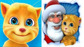 My Talking Ginger Vs Talking Santa Meets Ginger Gameplay Android Ios