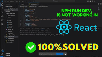 ❌npm run dev ERROR | ✅SOLVED in React