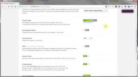 Clear Cloudflare Cache