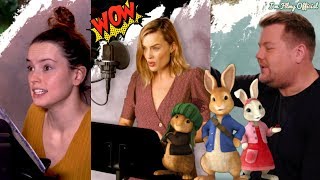 Peter Rabbit Voice B-Roll & Behind the Scenes(BTS) | Margot Robbie & Daisy Ridley