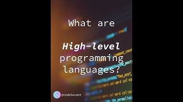 What are high level programming languages #shorts