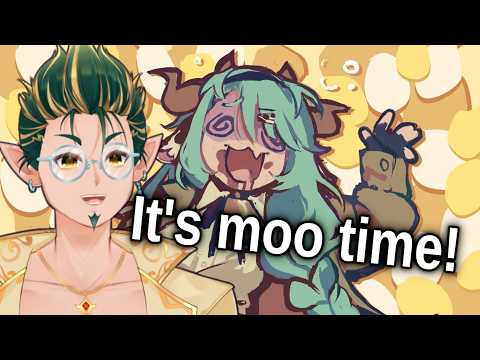 This Bouncy Cow is SO SILLY! | Crelly the Cow React