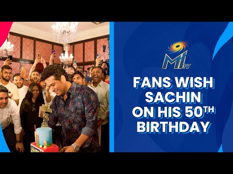 Fans wish Sachin Tendulkar on his 50th birthday | Mumbai Indians