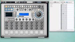 Arturia Spark: Sample Import per Drag and Drop