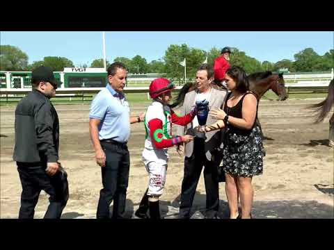 video thumbnail for MONMOUTH PARK 5-25-19 – RACE 7 – THE BOILING SPRINGS STAKES