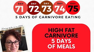 5 Days Carnivore Eating / Days 71 to 75 #highfatcarnivore #lipedema #carnivore #dairyfree