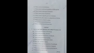 bsc 2nd semister geology  core paper -3 previous year question paper #autonomous #utkaluniversity