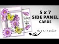 5 x 7 side fold card