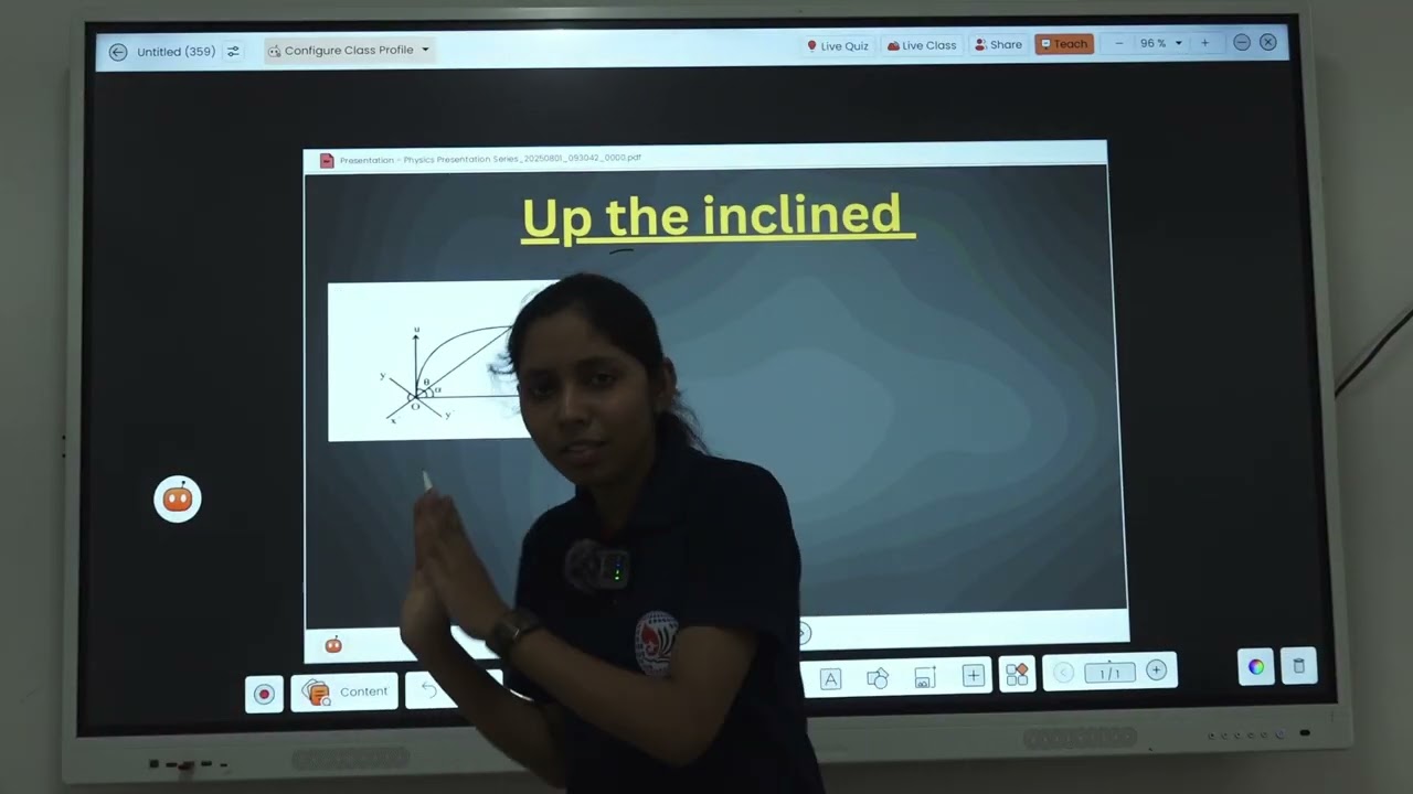 Surabhi Rahangdale ll Inclined Projectile ll Physics ll Siddhivinayak Education Institute ll GONDIA