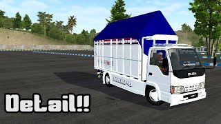 DETAIL? || TRUK NKR PO || BY MUKHLAS FREE || mod bussid terbaru