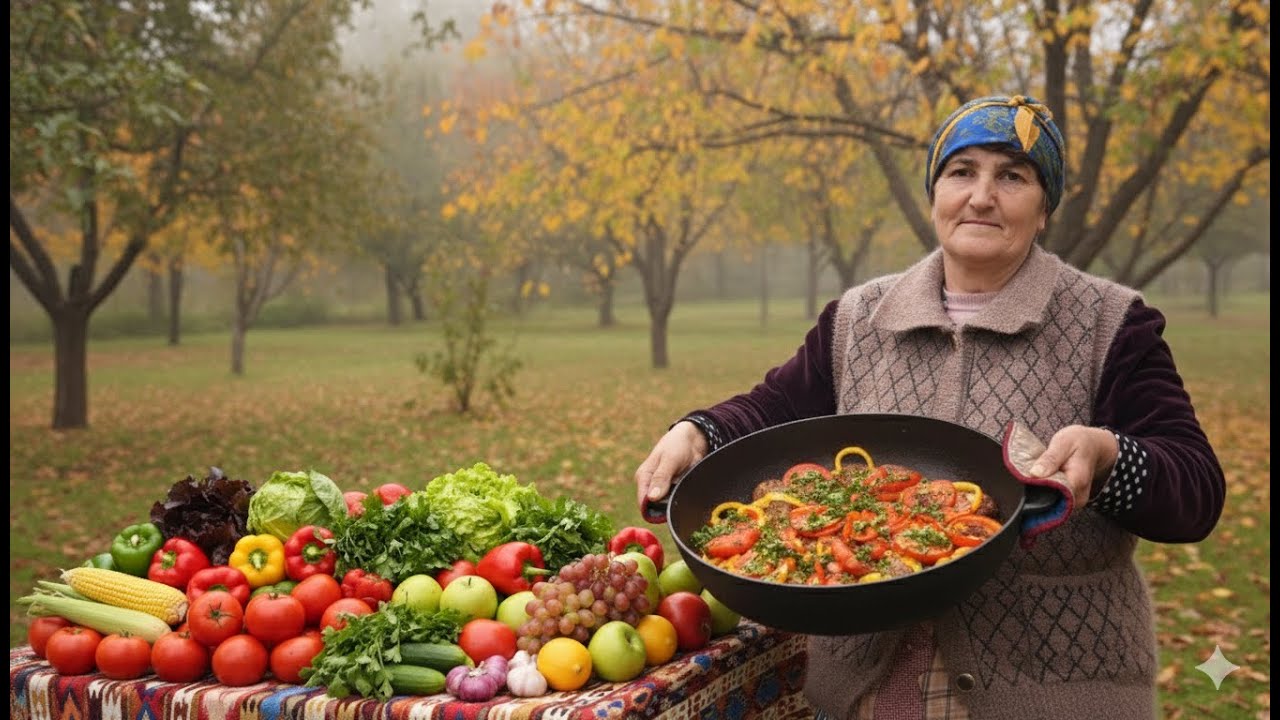 Котлеты в казане по-деревенски и Салат Тбилиси - Жизнь в деревне
