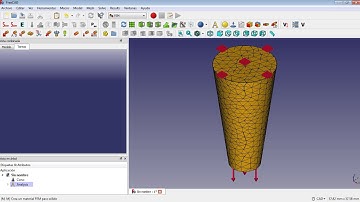 Simulacion en FreeCad por elementos finitos FEM