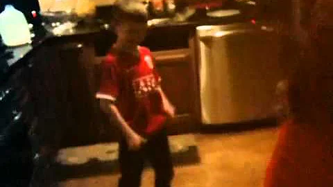 Dance off in the kitchen