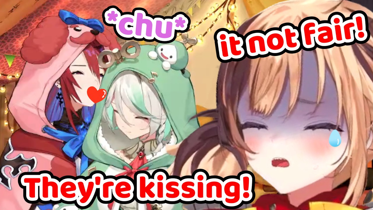 Gigi got Jealous when Cecilia and Liz start Kissing each other again (Hololive)