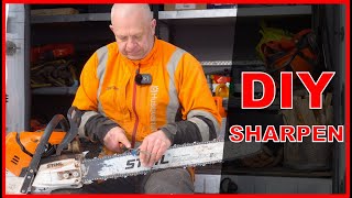 How To Sharpen Chainsaw Chain - Every Chainsaw Owner Should Know This! by Finnish Lumberjack 3,972 views 4 weeks ago 3 minutes, 47 seconds