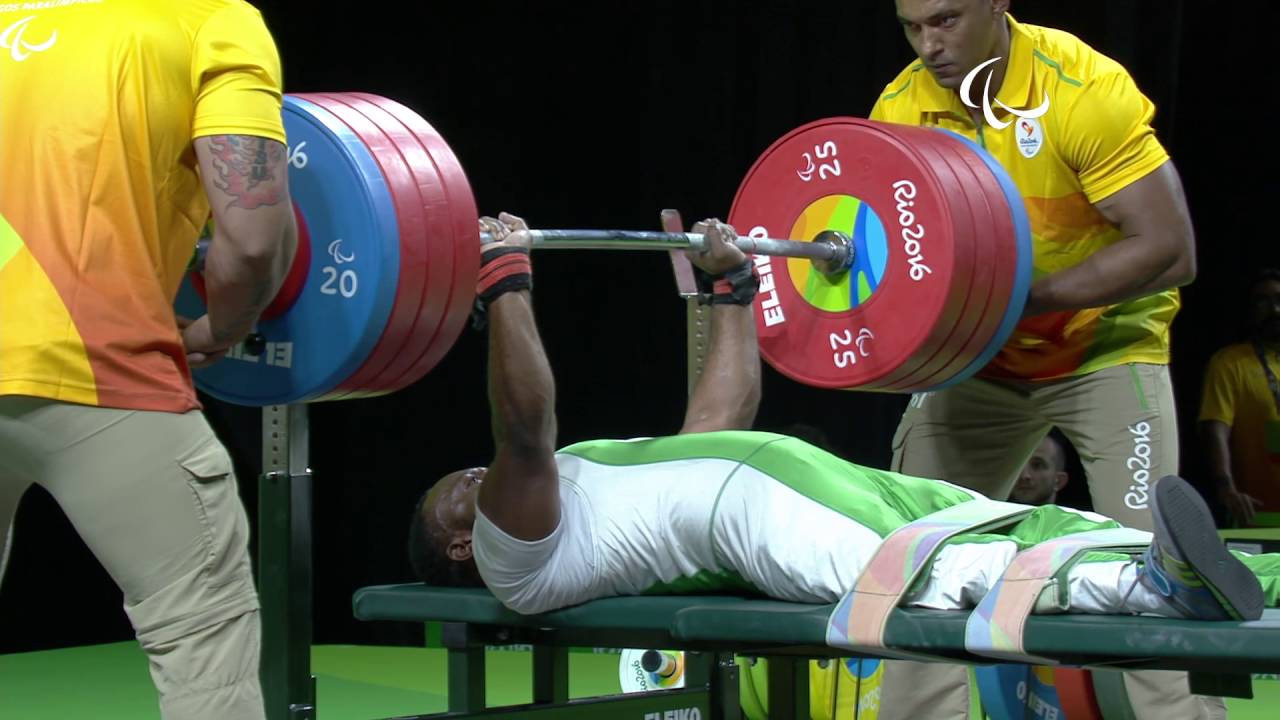 Powerlifting | World record lift from Nigeria's Paul Kehinde | Rio  Paralympic Games 2016 | International Paralympic Committee