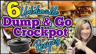 6 Mouth-Watering DUMP & GO Crockpot Dinners that are SIMPLE and AMAZING!