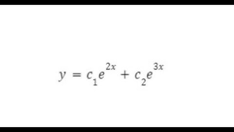 [Tagalog] ELIMINATION OF ARBITRARY CONSTANTS #16 |  y=c1e^2x+c2e^3x