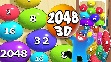 Merge Blobs To | Multi Balls Run 2048-3d Colour Game( Android, iOS )