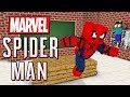 Monster School : MARVEL'S SPIDER-MAN VISIT MONSTER SCHOOL - Minecraft Animation