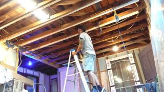 Leveling a sagging ceiling