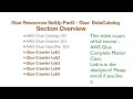Glue Catalog Section Overview