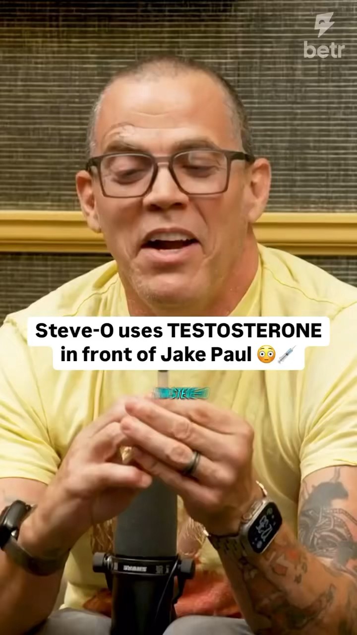 Steve-O injects testosterone into his face ?