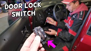 DOOR LOCK SWITCH REPLACEMENT REMOVAL FORD EDGE, LINCOLN MKX. CENTRAL LOCKING SWITCH