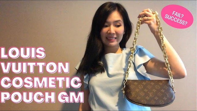 Louis Vuitton Cosmetic Pouch Azur Unboxing, Covert to Crossbody Nano Bag, What Fits