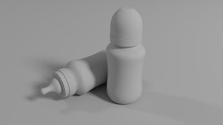 Cinema 4d Modeling Baby Milk Bottle