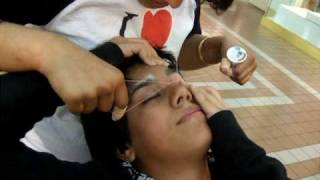 Threading Rose s Eyebrows Jan 2009