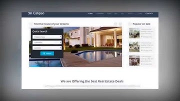 Calipso Responsive Real Estate Theme - Video ServerThemes.Net
