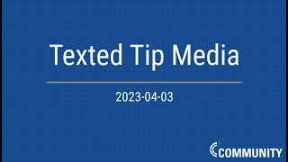 CommandCentral Community Texted Tip Media