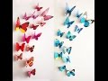 Посылка из Китая бабочки на магните для украшения комнаты 3D wall stickers butterfly fridge