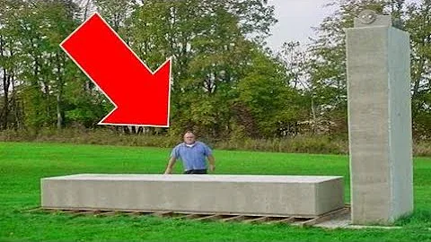 [History Channel] Amazing Video: Man Lifts 20 Ton Block By Hand