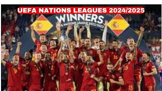UEFA NATIONS LEAGUE  TABLE UPDATED TODAY QUARTER FINAL |UEFA TABLE AND STANDING 2024/2025