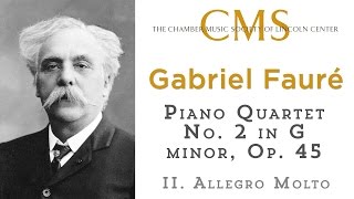 Video thumbnail of "Faure: Piano Quartet No 2 in G minor, Op. 45, II. Allegro molto"