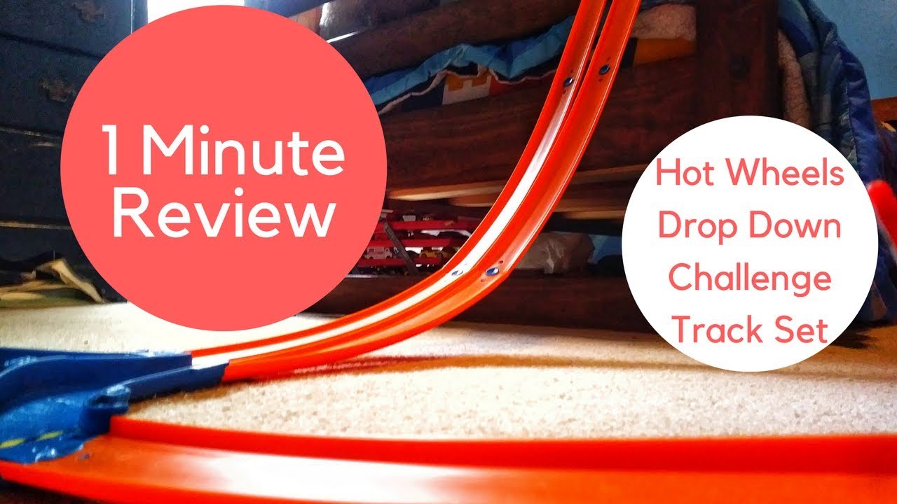 hot wheels drop down challenge track set
