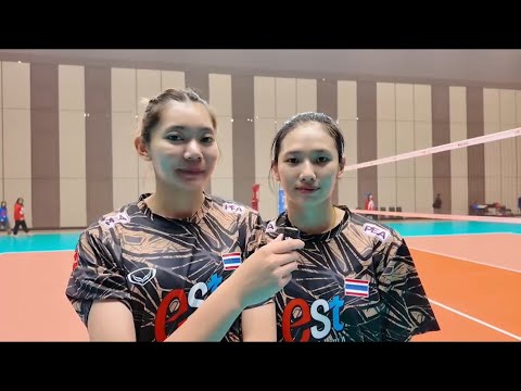 วอลเลย์บอลซ้อม+สัมภาษณ์/บุ๊มบิ๊ม/ยูฟ่า/โค้ชยะจากนั้นเน้นเรื่องการรับบอลและรับบอลเพื่อรุกกลับ#vnl2025