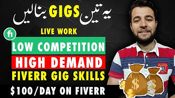 3 Easy Low Competition High Demand Fiverr Gigs 2024- Top Selling gigs on fiverr For Beginners