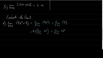 Calc 1: 2.3 - Evaluating Limits Analytically