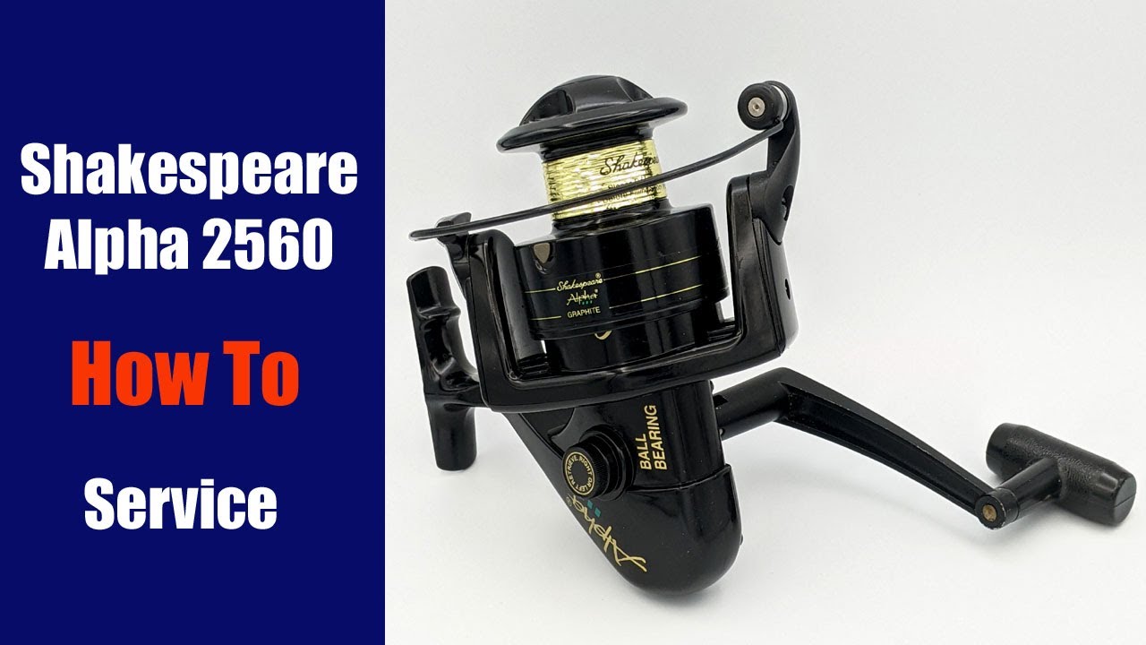 Shakespeare Alpha 2560 Fishing Reel - How To Service 