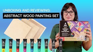 Unlocking Creativity: Arteza Abstract Wood Painting Set with Angela Yang @artezaofficial