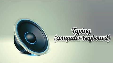 Typing (Computer Keyboard) - sound effects | sfx | No copyright ( download Link )