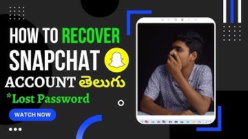 How to change Snapchat password in telugu | recover Snapchat password telugu #snapchatTELUGU