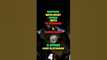 Top 5 Rappers with most Songs over 1 Billion Streams