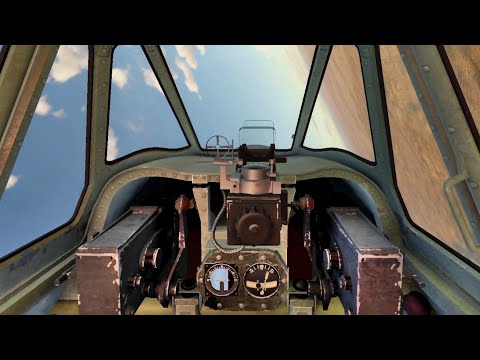 Видео: Бой на A6M2 Zero (китайский) в VR шлеме в War Thunder. СБ режим.